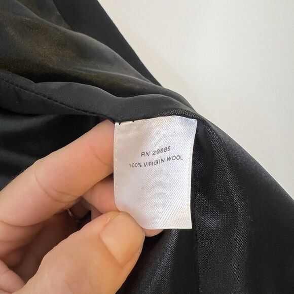 Pendleton Womens 12P Black Virgin Wool Lined Blazer Preppy Academia Career - Picture 8 of 9